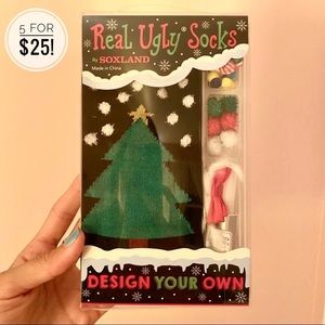 5/$25✨ Christmas DIY Real Ugly Socks Kit - 1 Pair